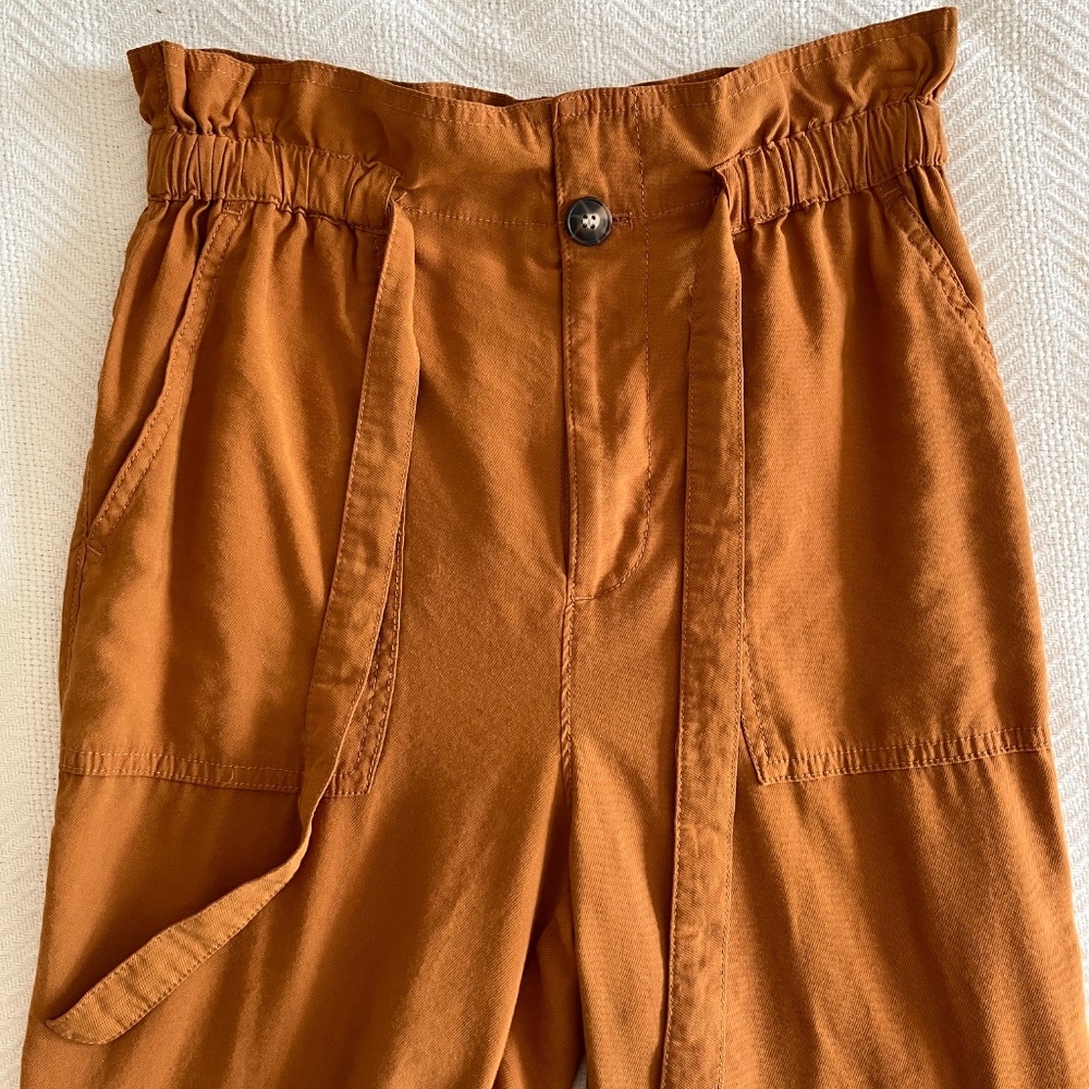 Madewell- Dunaway Paperbag Trouser Pants S - Picture 6 of 7